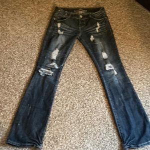 Almost Famous brand Fun flare denim jeans. Size 7